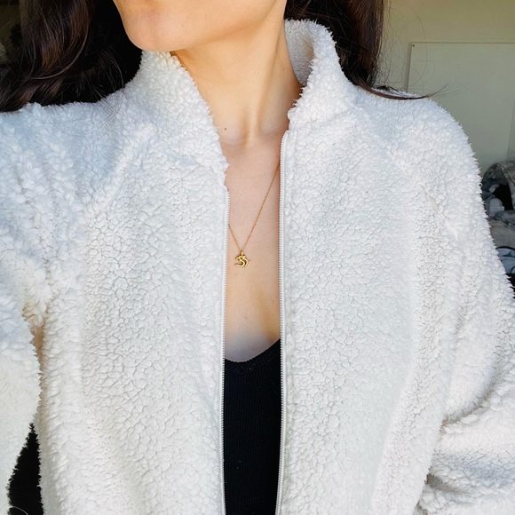 Calia Fuzzy Bomber Jacket - Picture 1 of 6